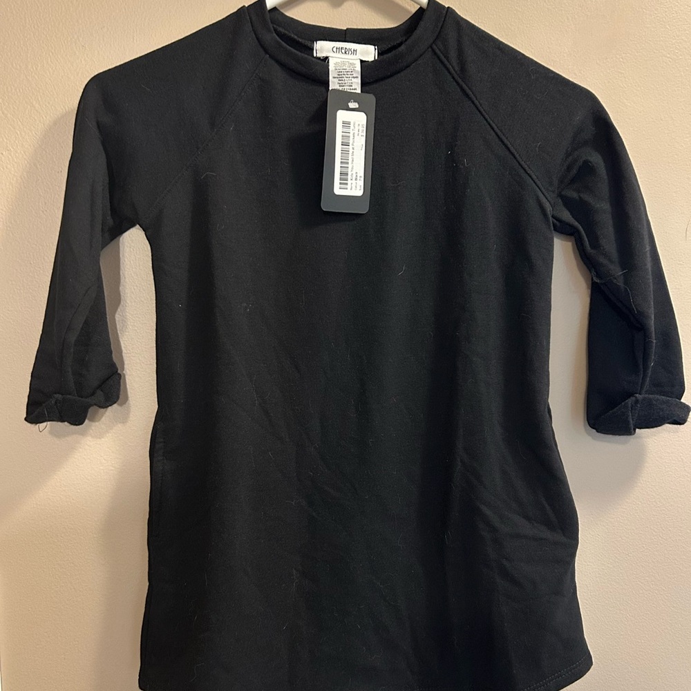 Cherish Black Tunic Top
